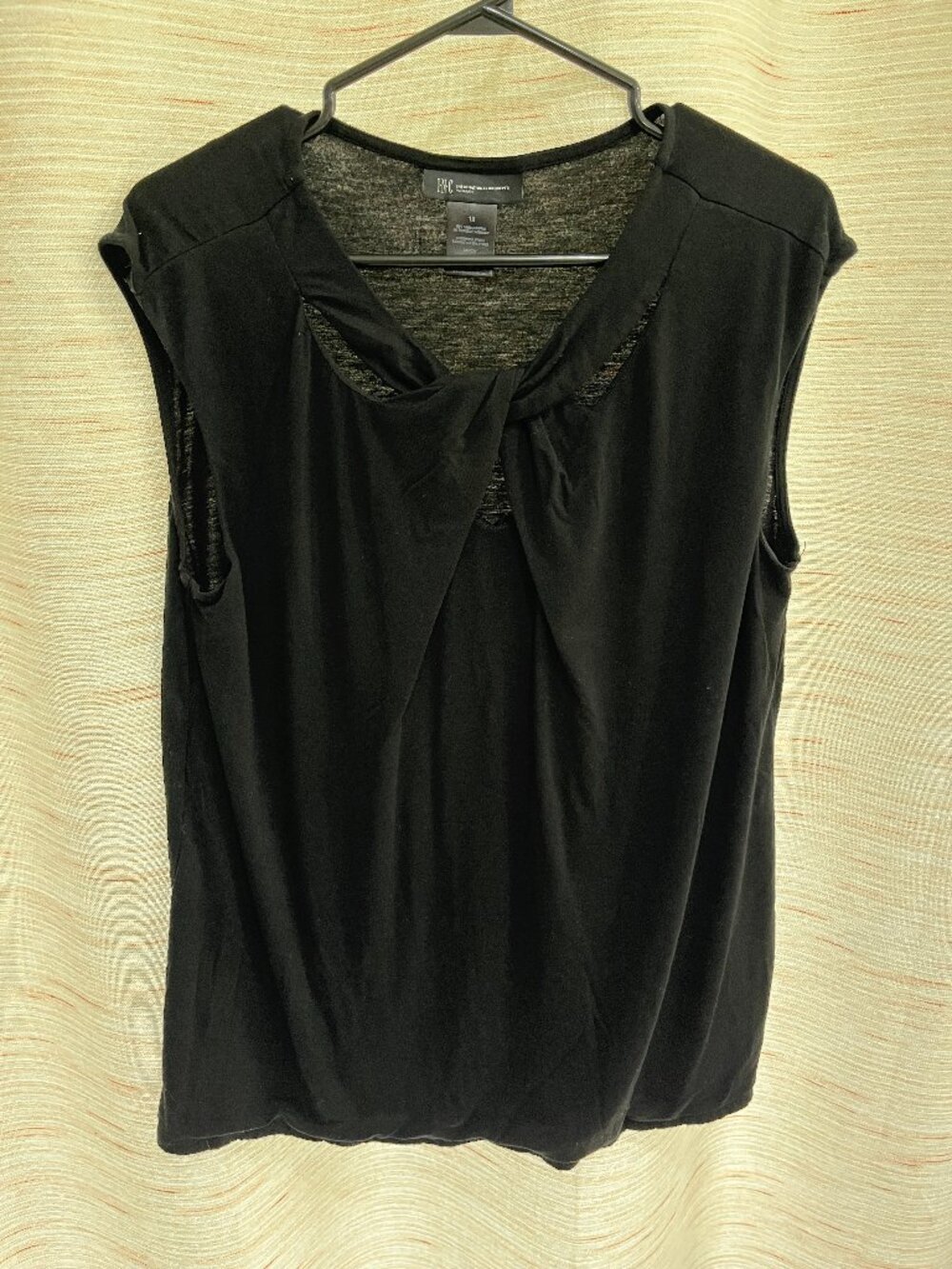 Women's Black 1X Dress Shirt I.N.C. (078)